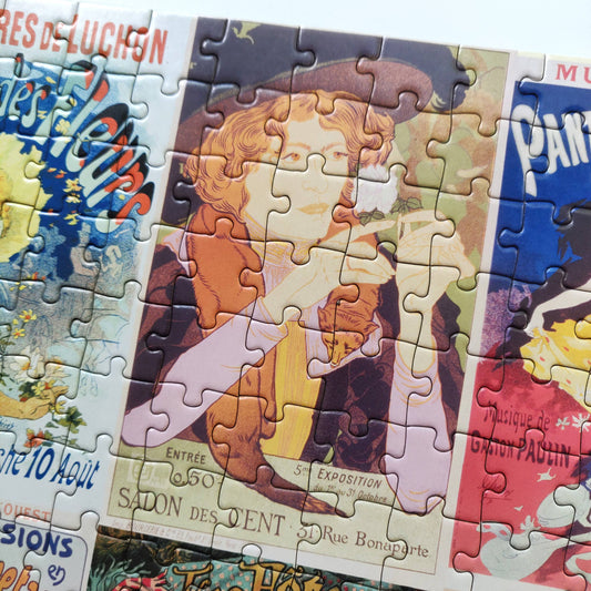 500 Piece Jigsaw in a Tube - Vintage French Posters