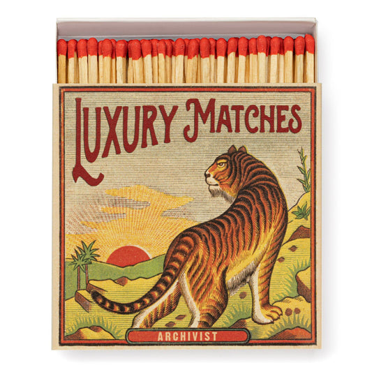 Sunrise Tiger square matchbox
