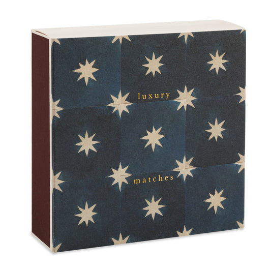 Navy Star Tile square matchbox