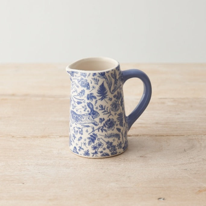 Blue Hare jug – small