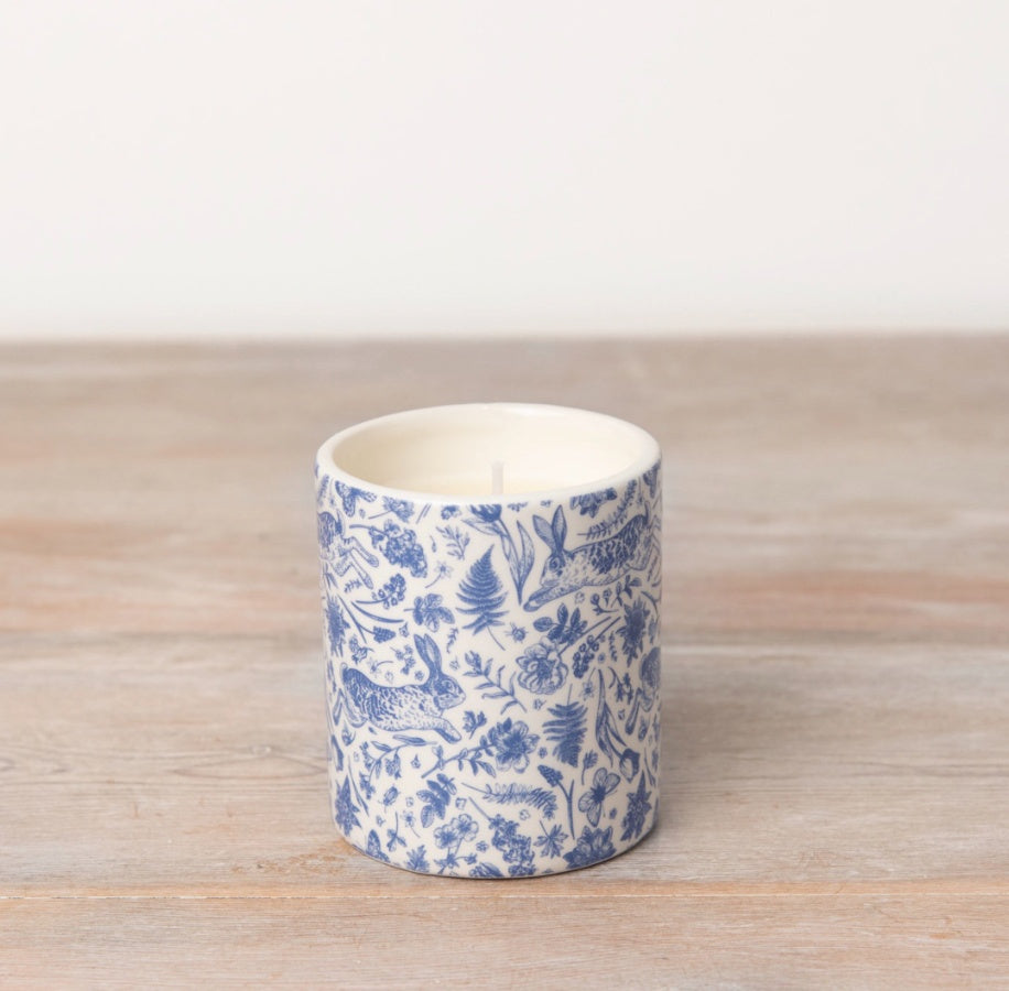 Blue Hare scented candle, 8cm