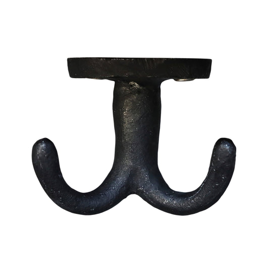 Black double shelf hook