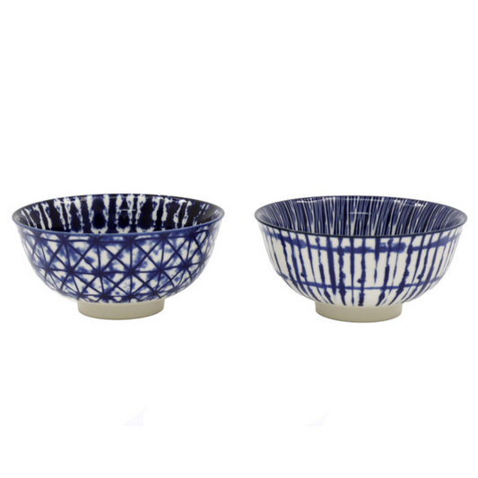 Blue and white 12cm pattern bowl