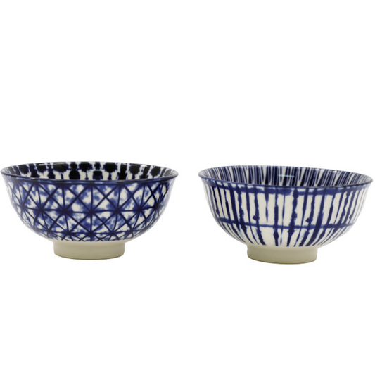 Blue and white 15cm pattern bowl