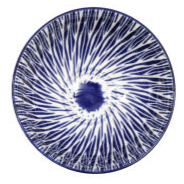 Blue and white 15cm pattern bowl