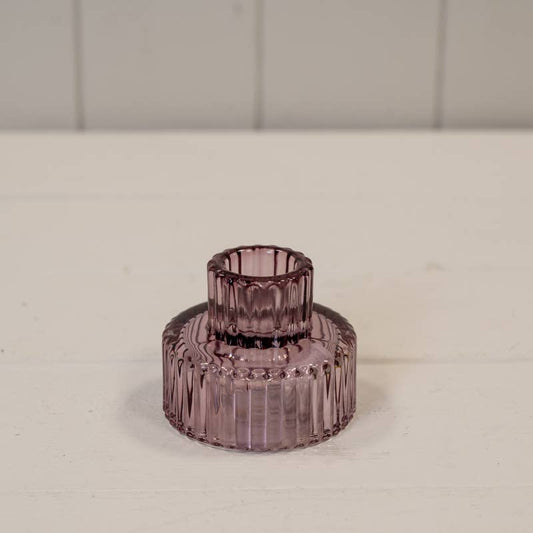 Amethyst two way candle holder
