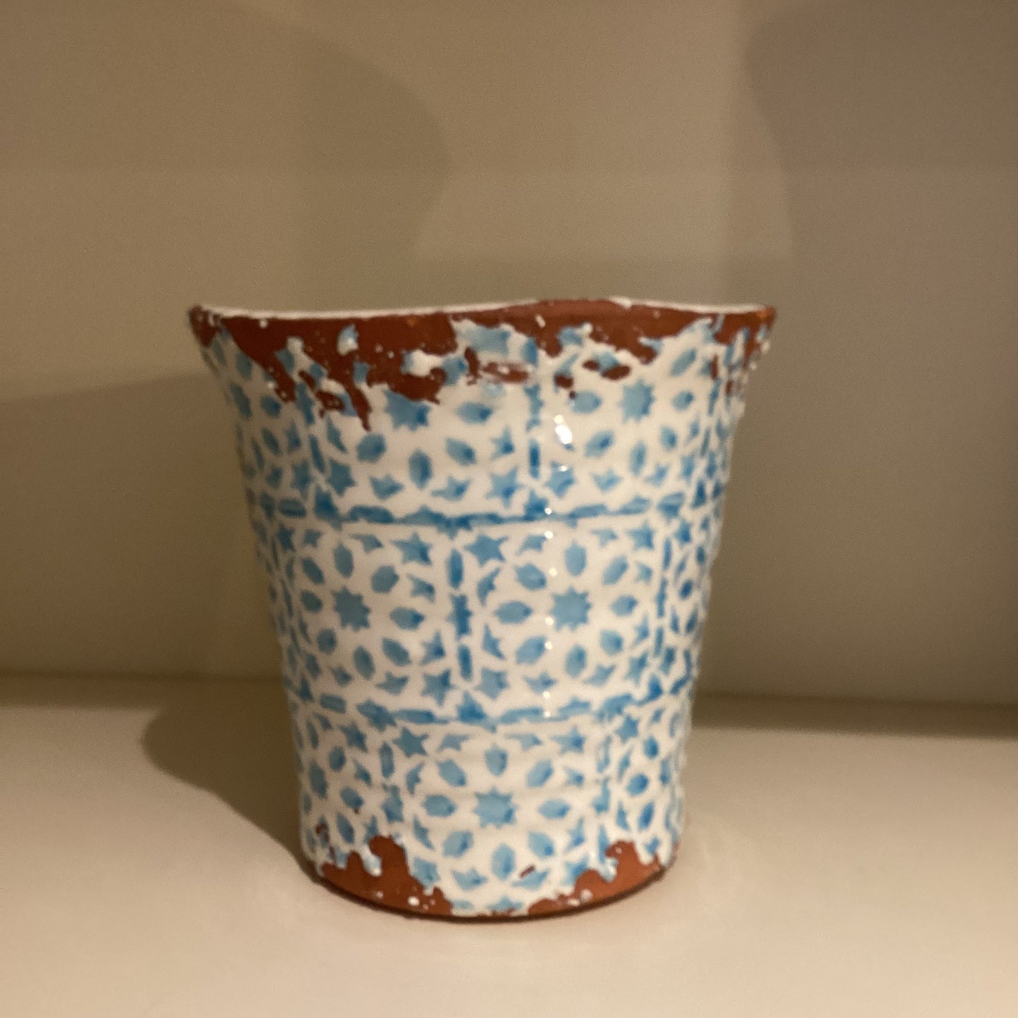 Portuguese tile pattern pot