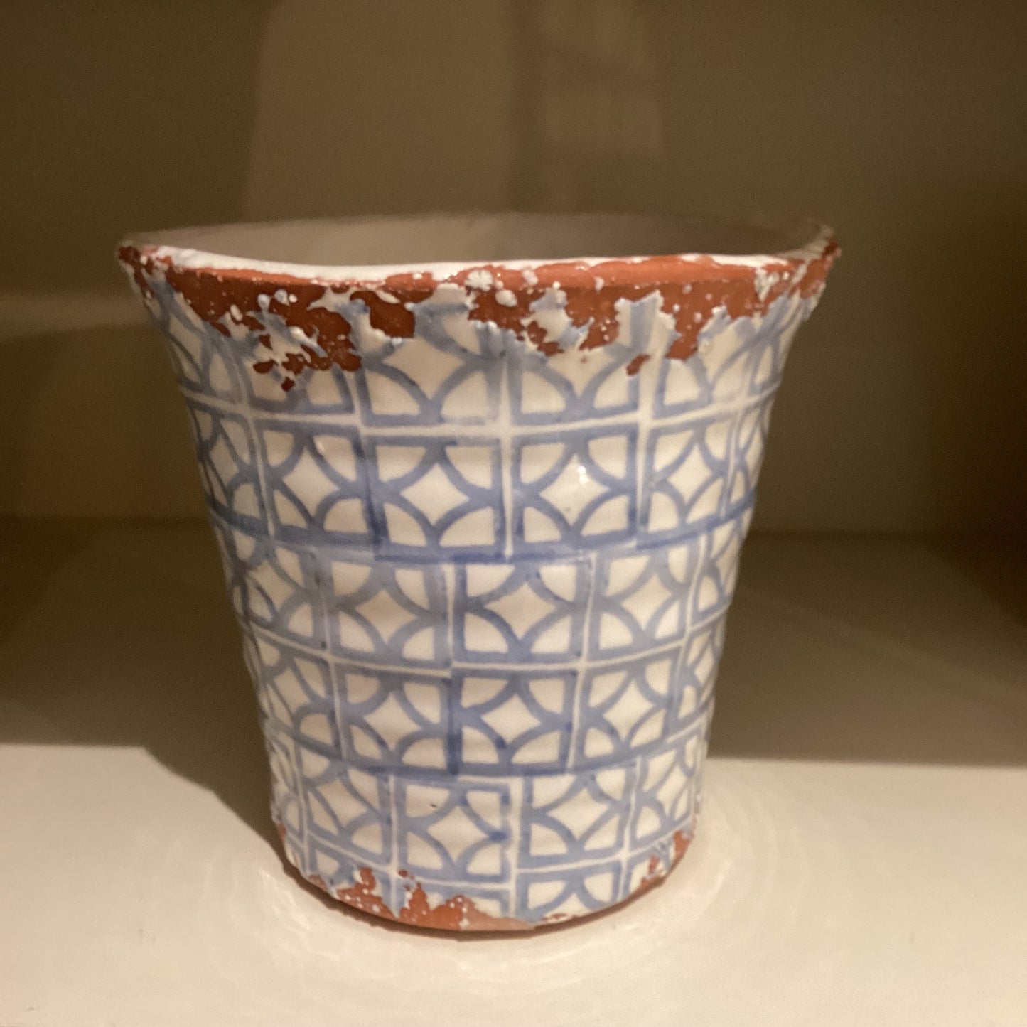 Portuguese tile pattern pot