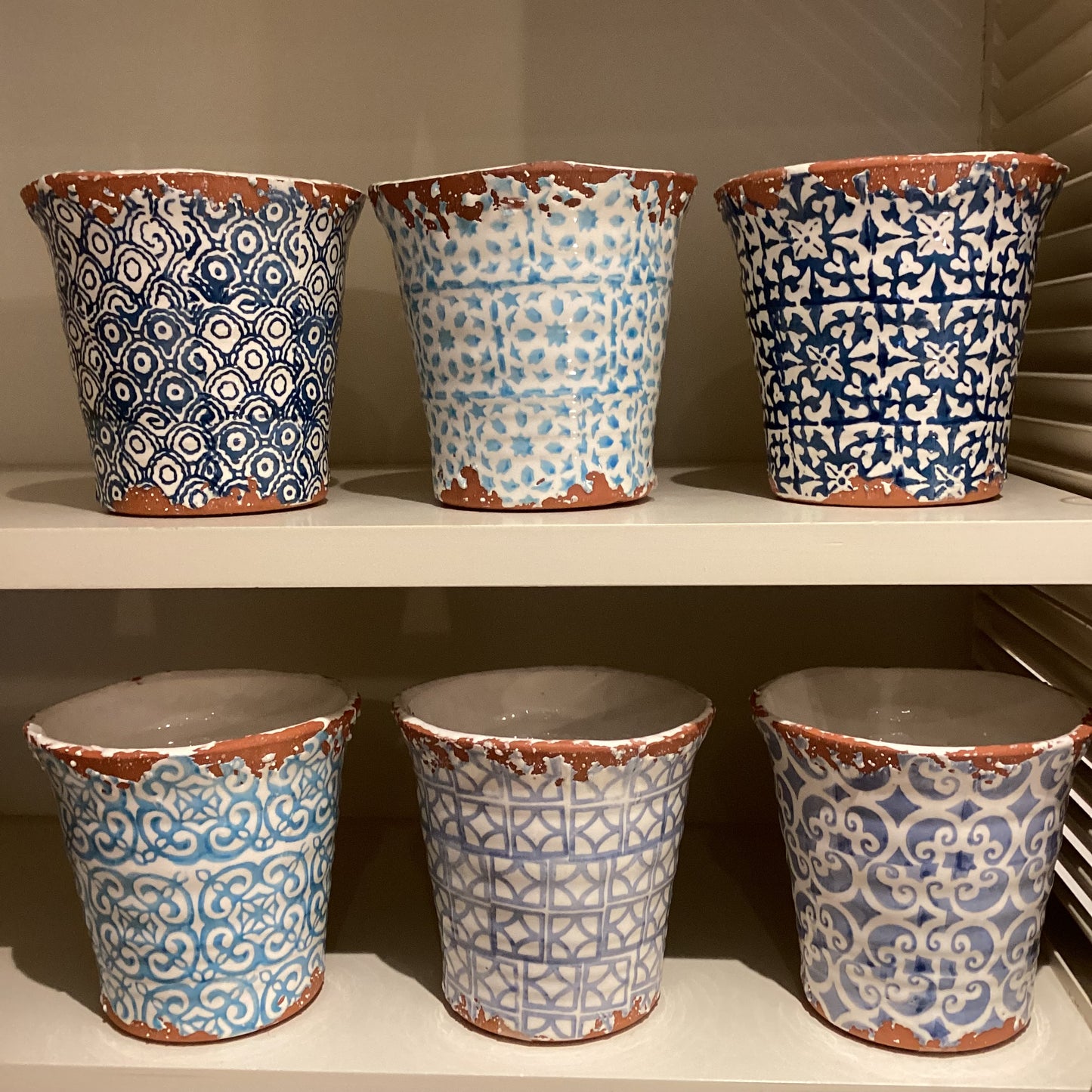 Portuguese tile pattern pot