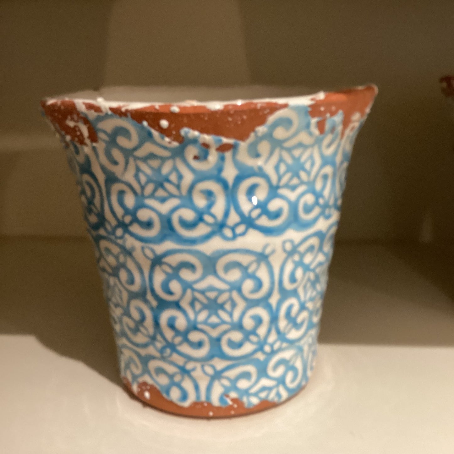 Portuguese tile pattern pot