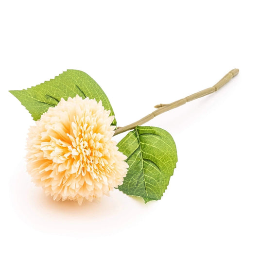 Faux pale apricot chrysanthemum