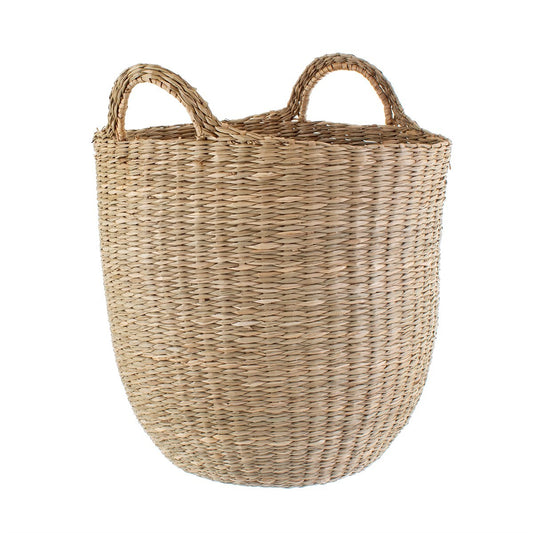 Seagrass basket with handles
