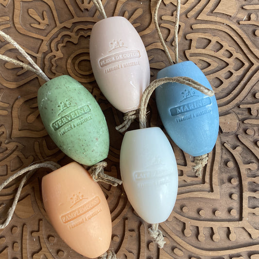 Savon de Marseille on a rope