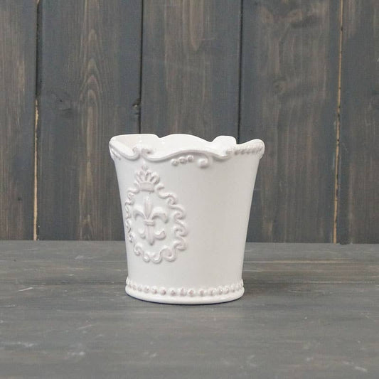 Small Fleur de Lis Pot