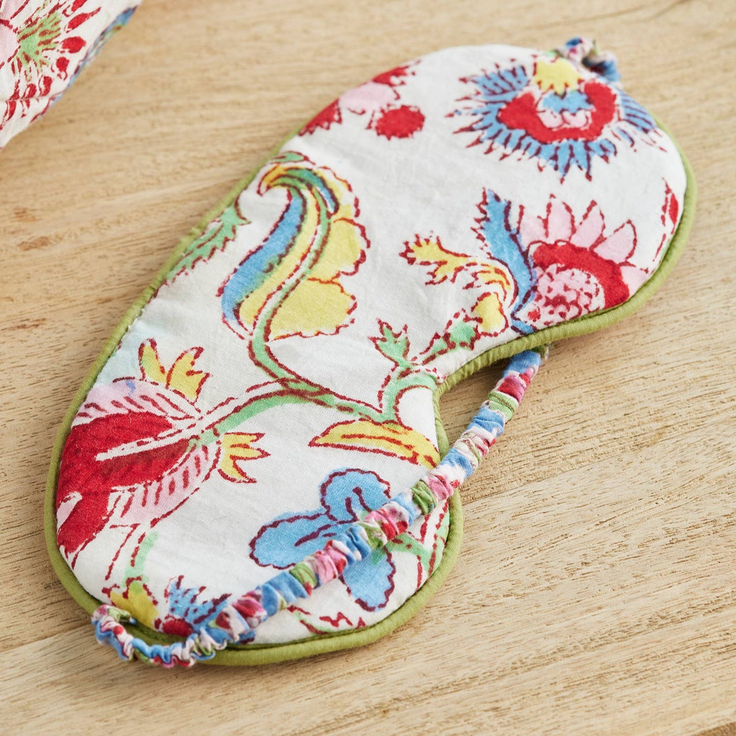 Reversible block print eye mask in Taruni/Shvanthi