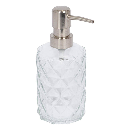 Clear glass pump dispenser - 330ml