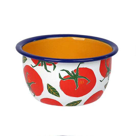 Medium tomato enamel bowl