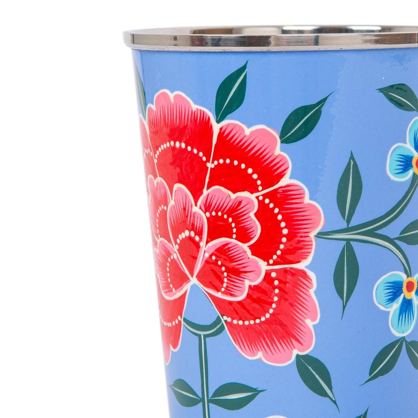 Peony hand-painted beaker