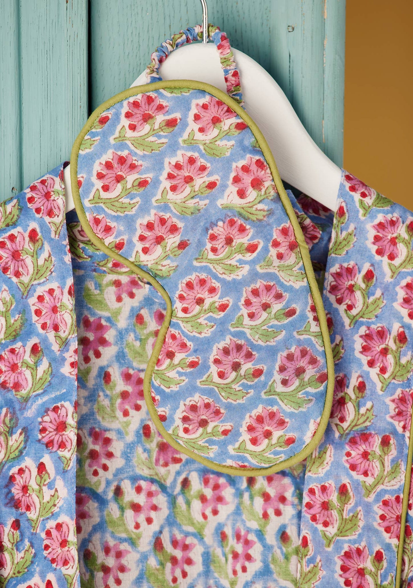 Reversible block print eye mask in Taruni/Shvanthi
