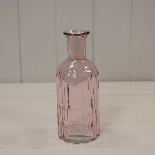 Pink ribbed bottle