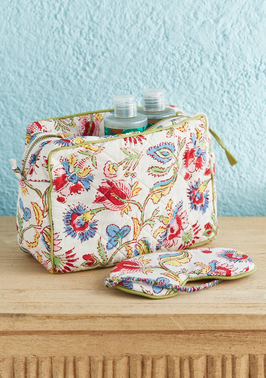 Shvanthi block print wash bag