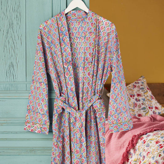 Taruni block print dressing gown