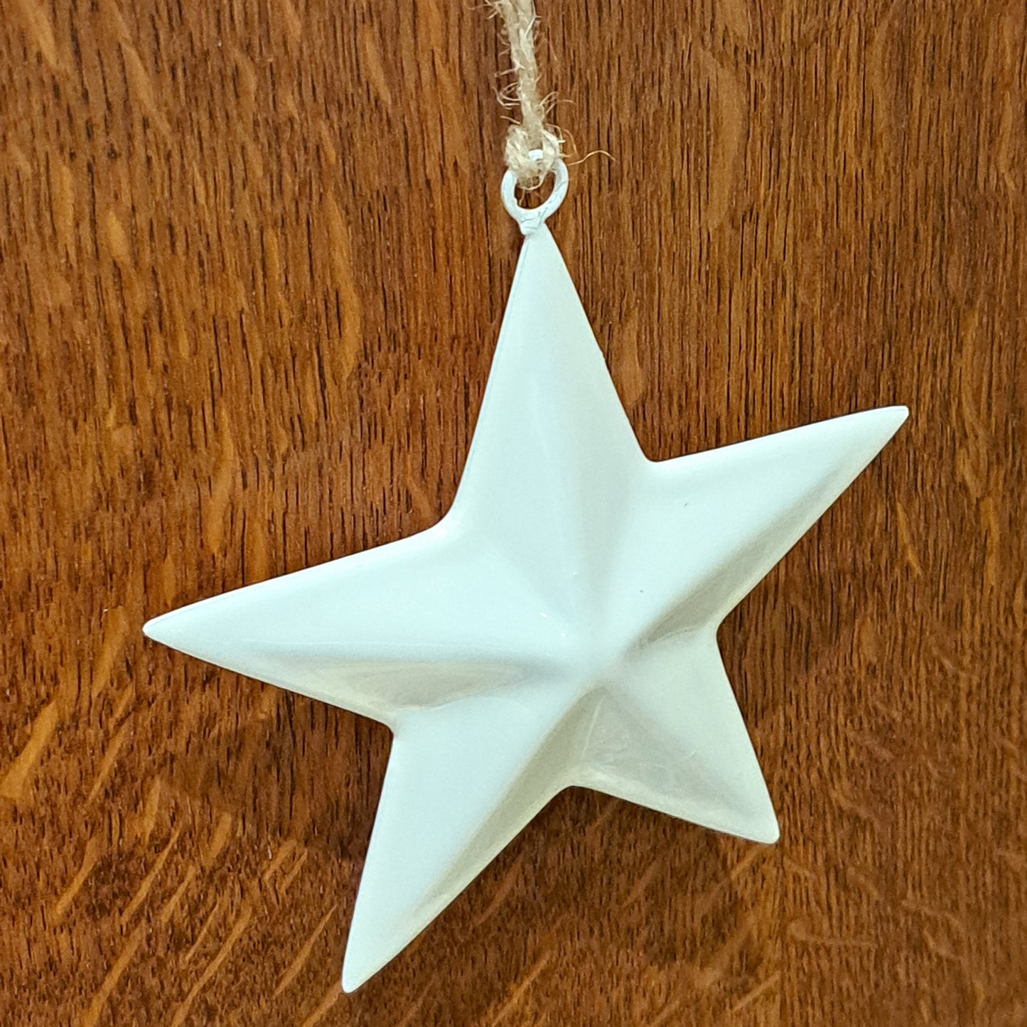 White enamel star