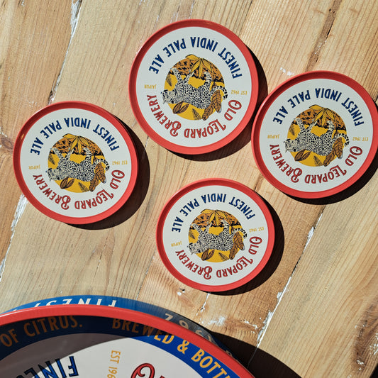 Set of 4 coasters - Old Leopard Brewery