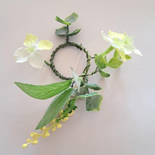 Yellow flower hoop - small
