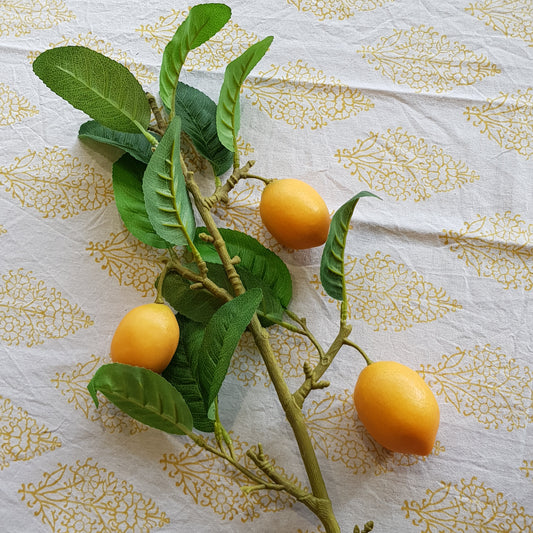 Faux lemon branch. Length approx 68cm