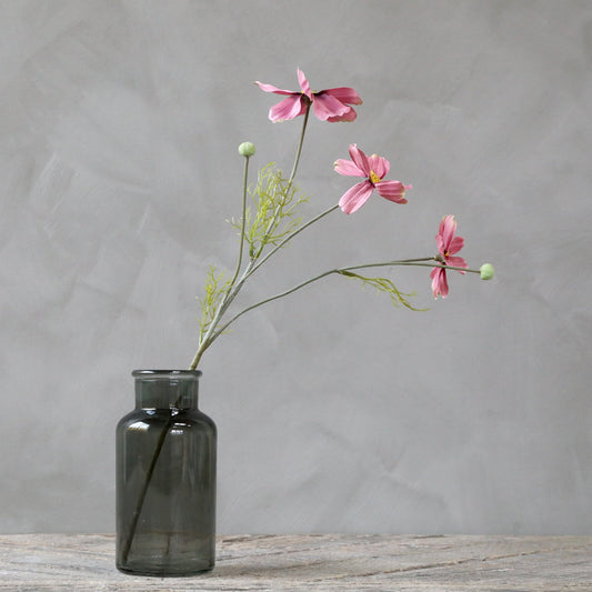 Pink Cosmos faux flower spray