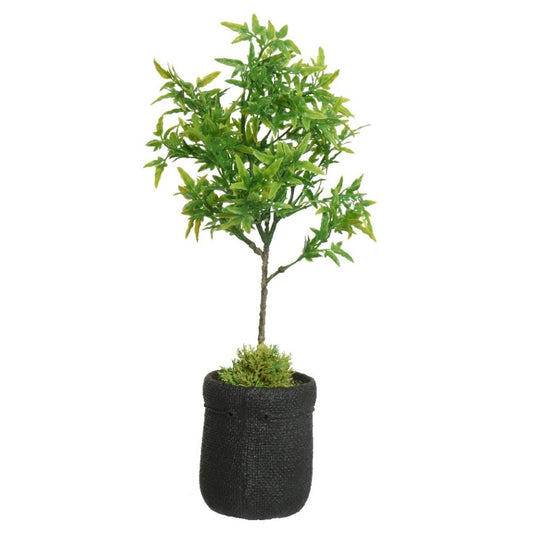 Faux mini Jasmine plant in pot
